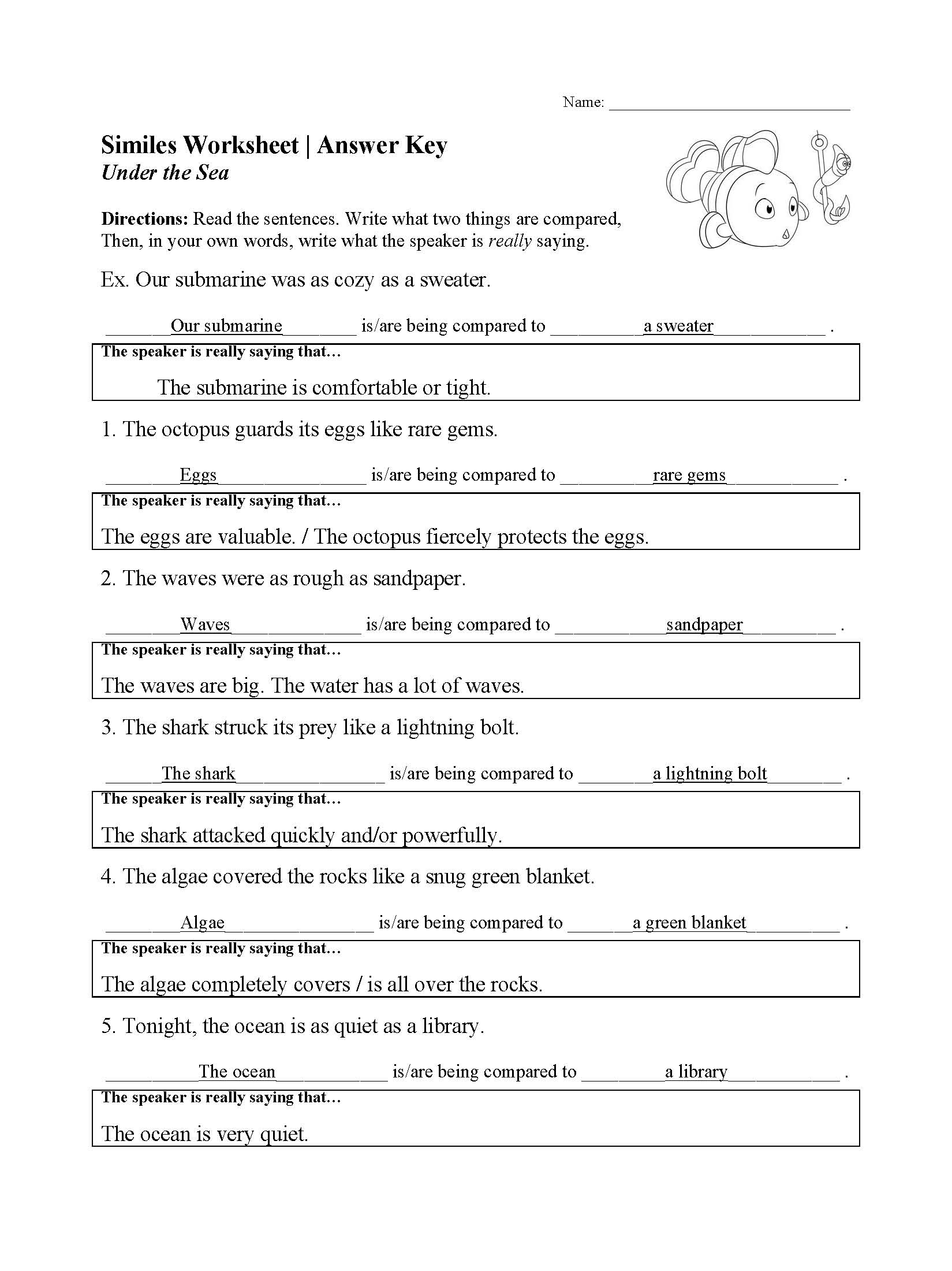 This is a preview image of our Simile Worksheet. Click on it to enlarge or view the source file.