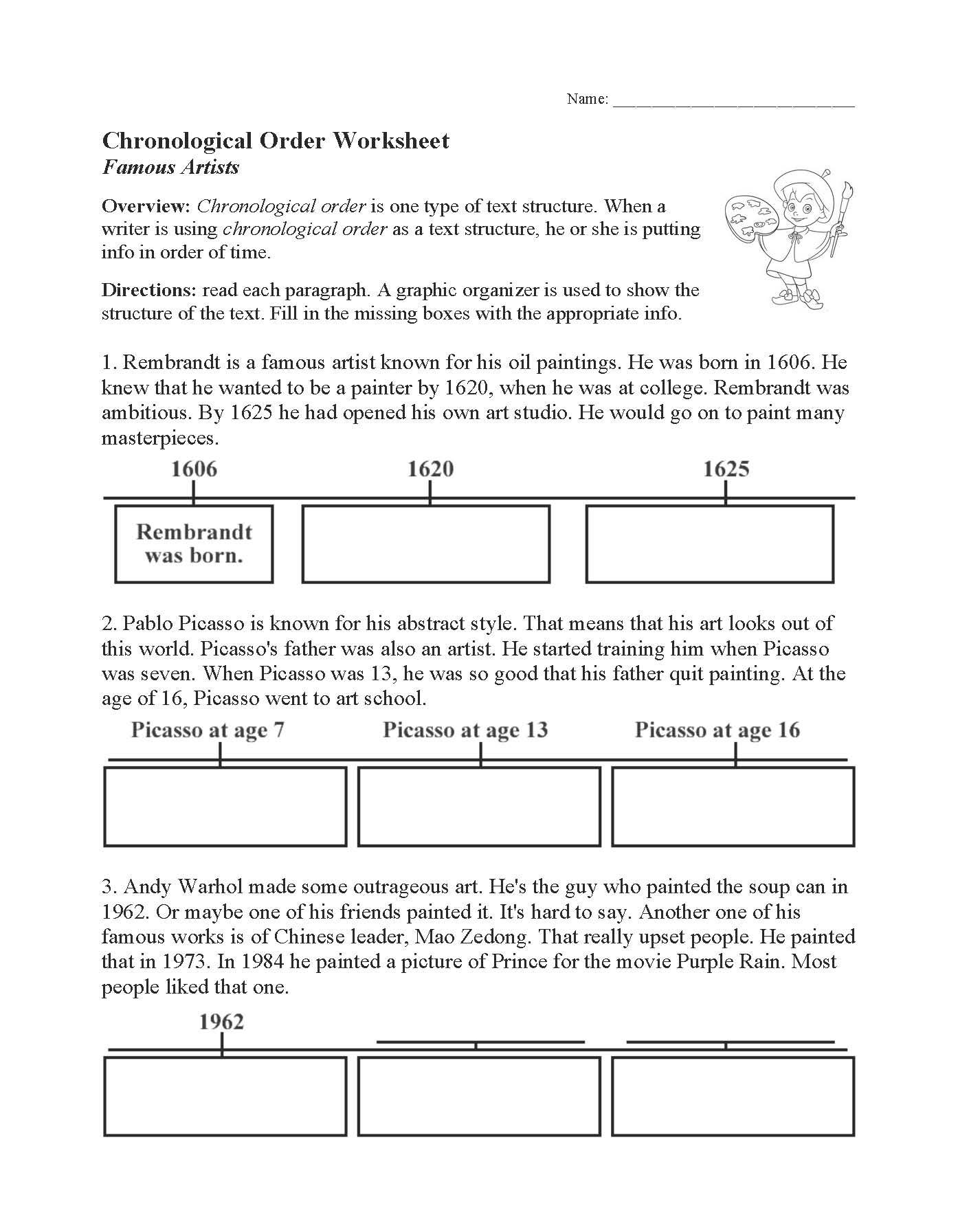 Text Structure Worksheets  Free for Primary Grades With Text Structure Worksheet 4th Grade